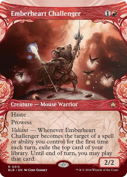 Emberheart Challenger (Showcase) 315 Rare Bloomburrow NM/M