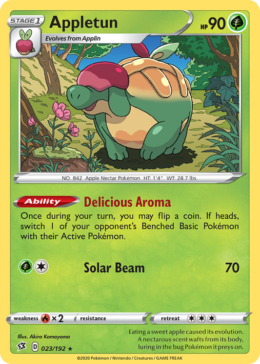 Appletun 023/192 Rare Rebel Clash Holo NM/LP