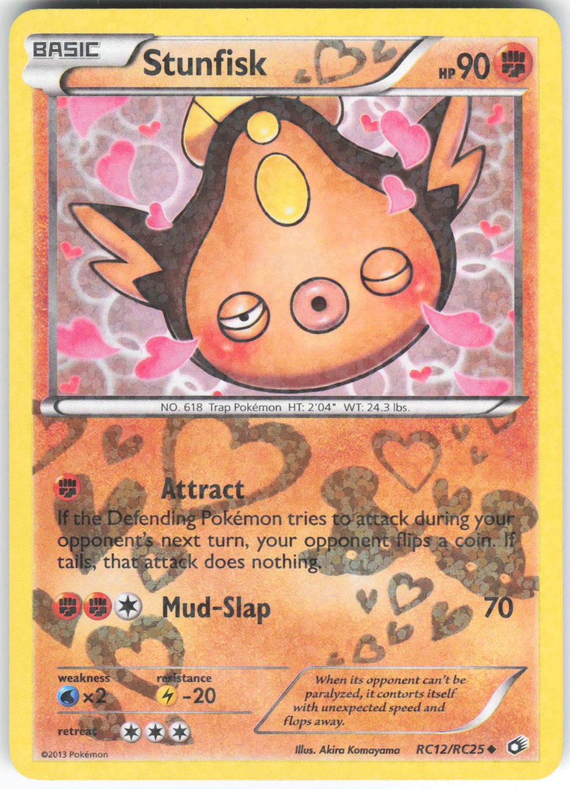 Stunfisk RC12/RC25 Uncommon Legendary Treasures: Radiant Collection Holo LP
