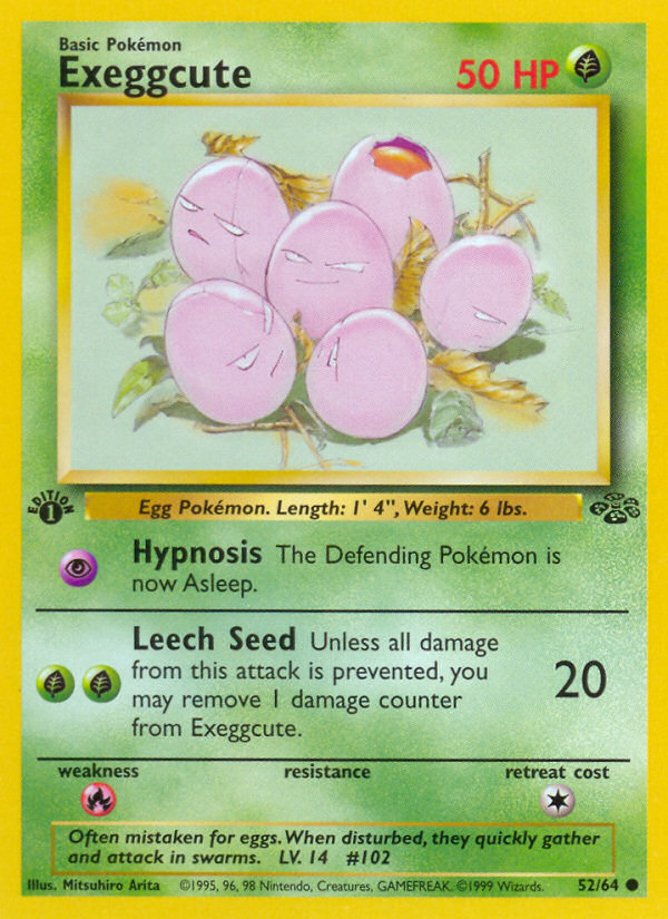 Exeggcute 52/64 Common Jungle Unlimited NM/M