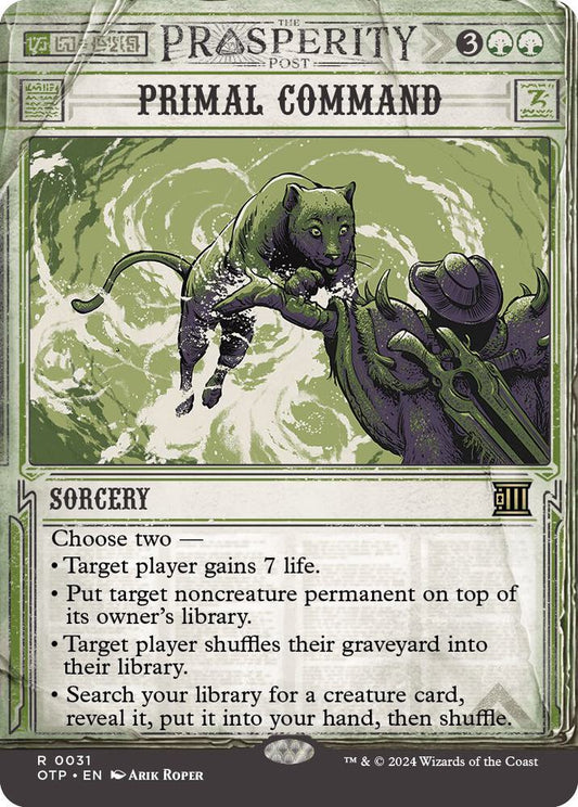 Primal Command 31 Rare Outlaws of Thunder Junction: Breaking News NM/M
