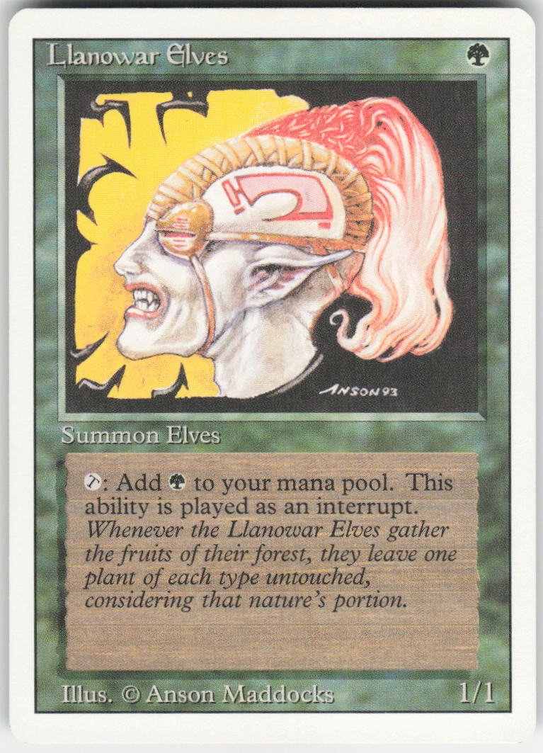 Llanowar Elves C Revised Edition NM