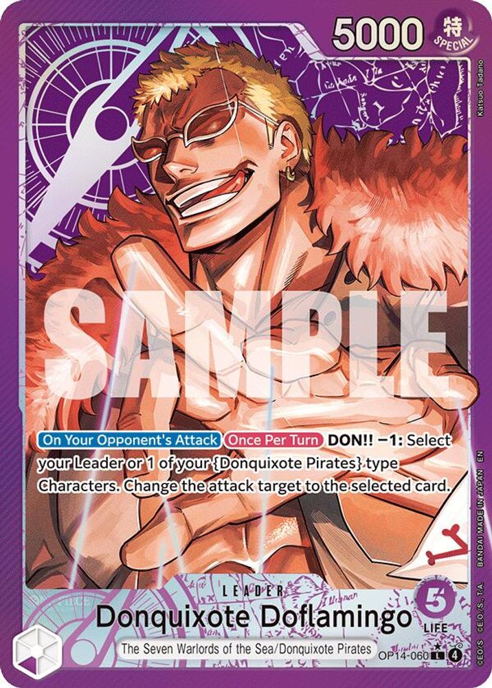 Donquixote Doflamingo OP14-060 Leader The Azure Sea's Seven NM/M
