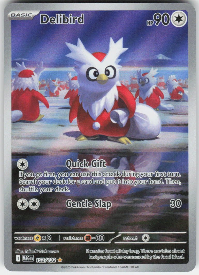Delibird - Illustration Rare ME01: Mega Evolution 152/132 NM