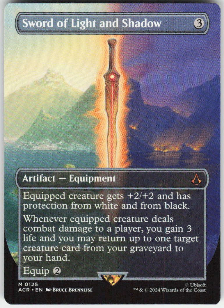 Sword of Light and Shadow (Borderless) M Universes Beyond: Assassin's Creed 125 NM