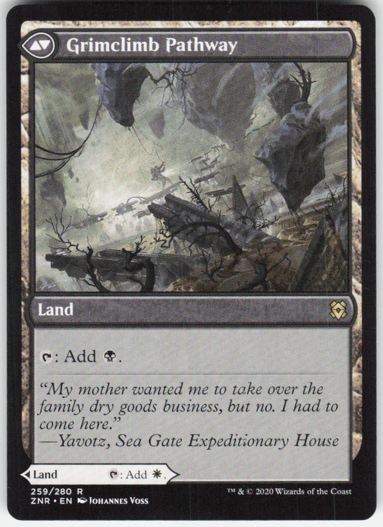 Brightclimb Pathway R Zendikar Rising 259 NM (Back)
