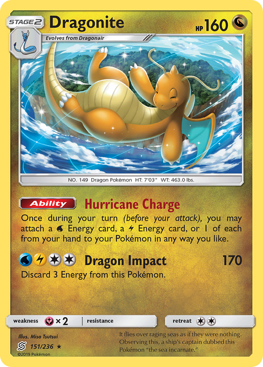 Dragonite 151/236 Rare Unified Minds NM/M
