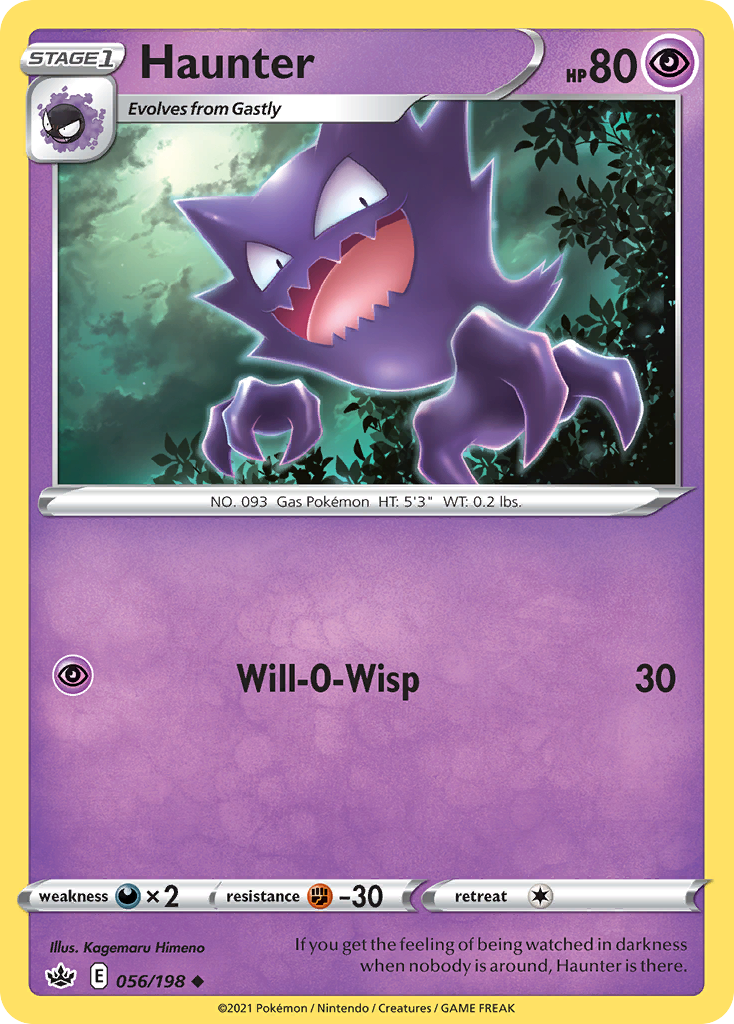 Haunter 056/198 Uncommon Reverse Holo Chilling Reign NM/LP