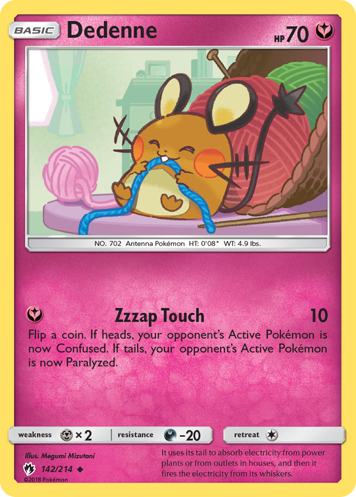 Dedenne 142/214 Uncommon Lost Thunder NM/LP