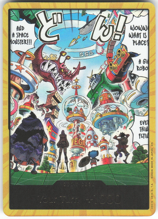 DON!! Card (Egghead) (Gold) DON!! The Azure Sea's Seven NM