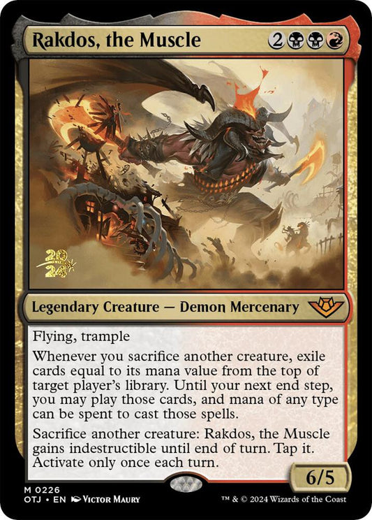 Rakdos, the Muscle 226 Mythic Foil Prerelease Cards NM/M