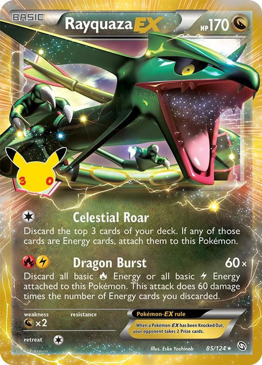 Rayquaza EX 85/124 ME: 30th Celebration Classic Collection Holo NM/M