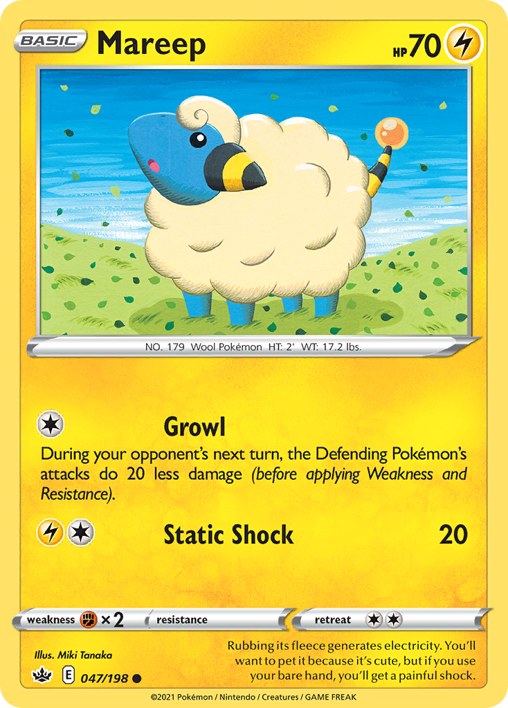 Mareep 047/198 Common Chilling Reign NM/LP
