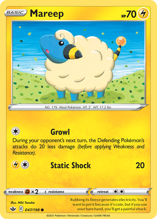 Mareep 047/198 Common Chilling Reign NM/LP