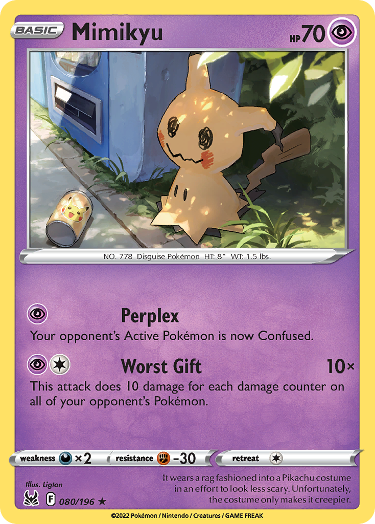 Mimikyu 080/196 Rare Lost Origin NM/M