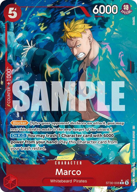 Marco (Full Art) ST30-008 Common Starter Deck EX: Luffy & Ace NM/M