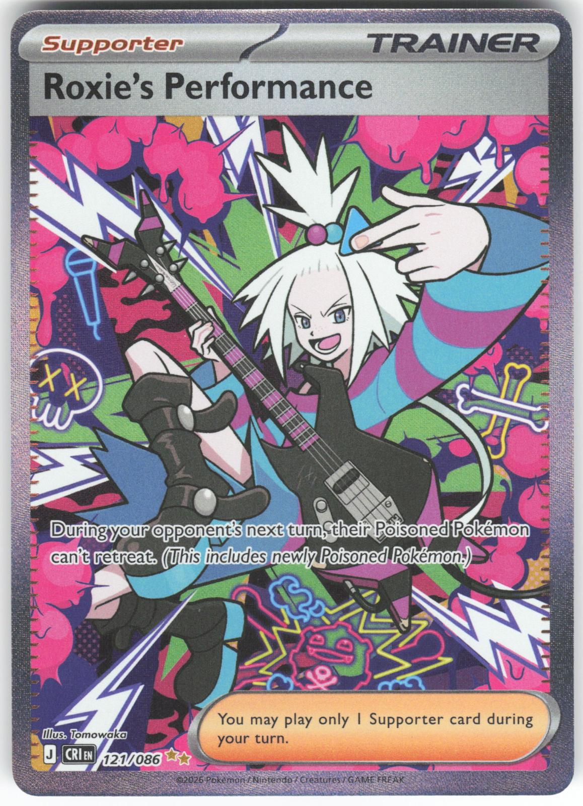 Roxie's Performance 121/086 Special Illustration Rare Chaos Rising Holo LP*