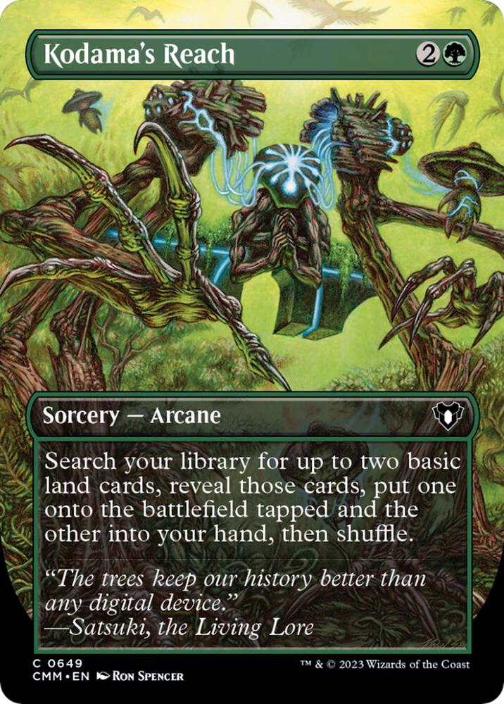 Kodama's Reach (Borderless) 649 Common Commander Masters NM/M