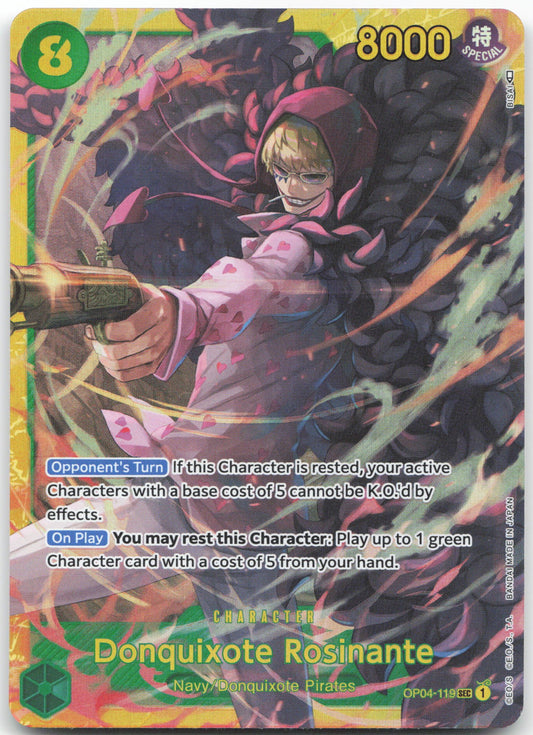 Donquixote Rosinante SEC Kingdoms of Intrigue OP04-119 NM