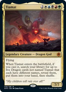 Tiamat 235 Mythic Foil Adventures in the Forgotten Realms NM/M