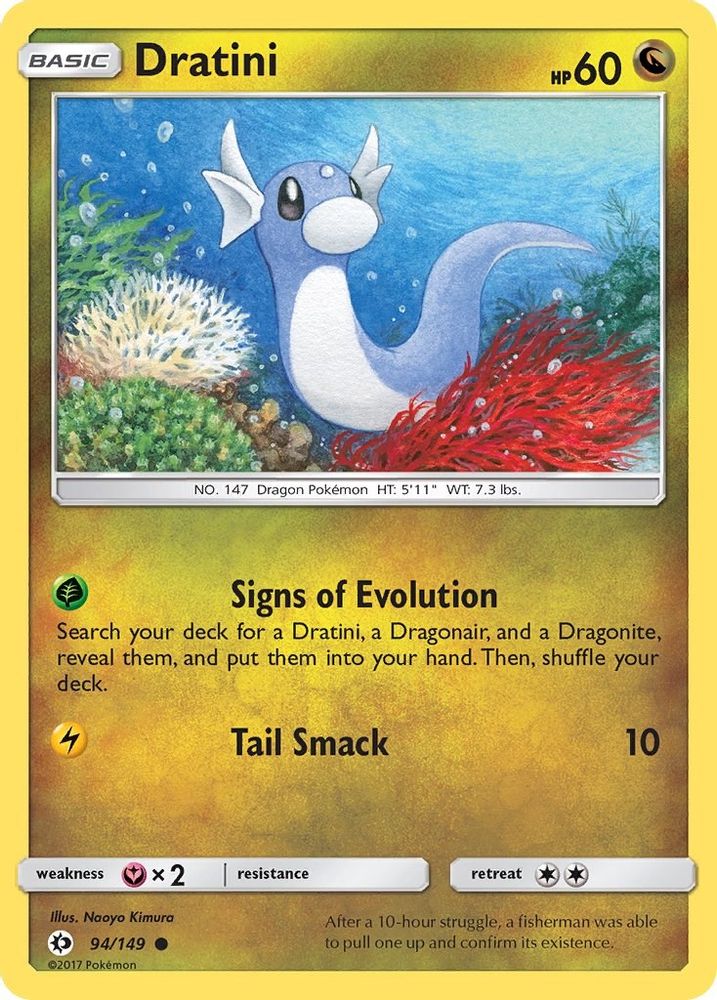 Dratini 94/149 Common SM Base Set NM/M