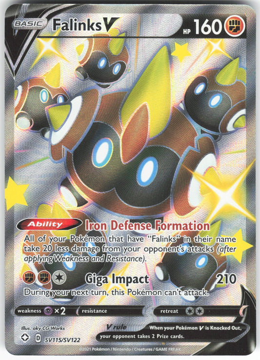 Falinks V Shiny Holo Rare Shining Fates: Shiny Vault SV115/SV122 NM
