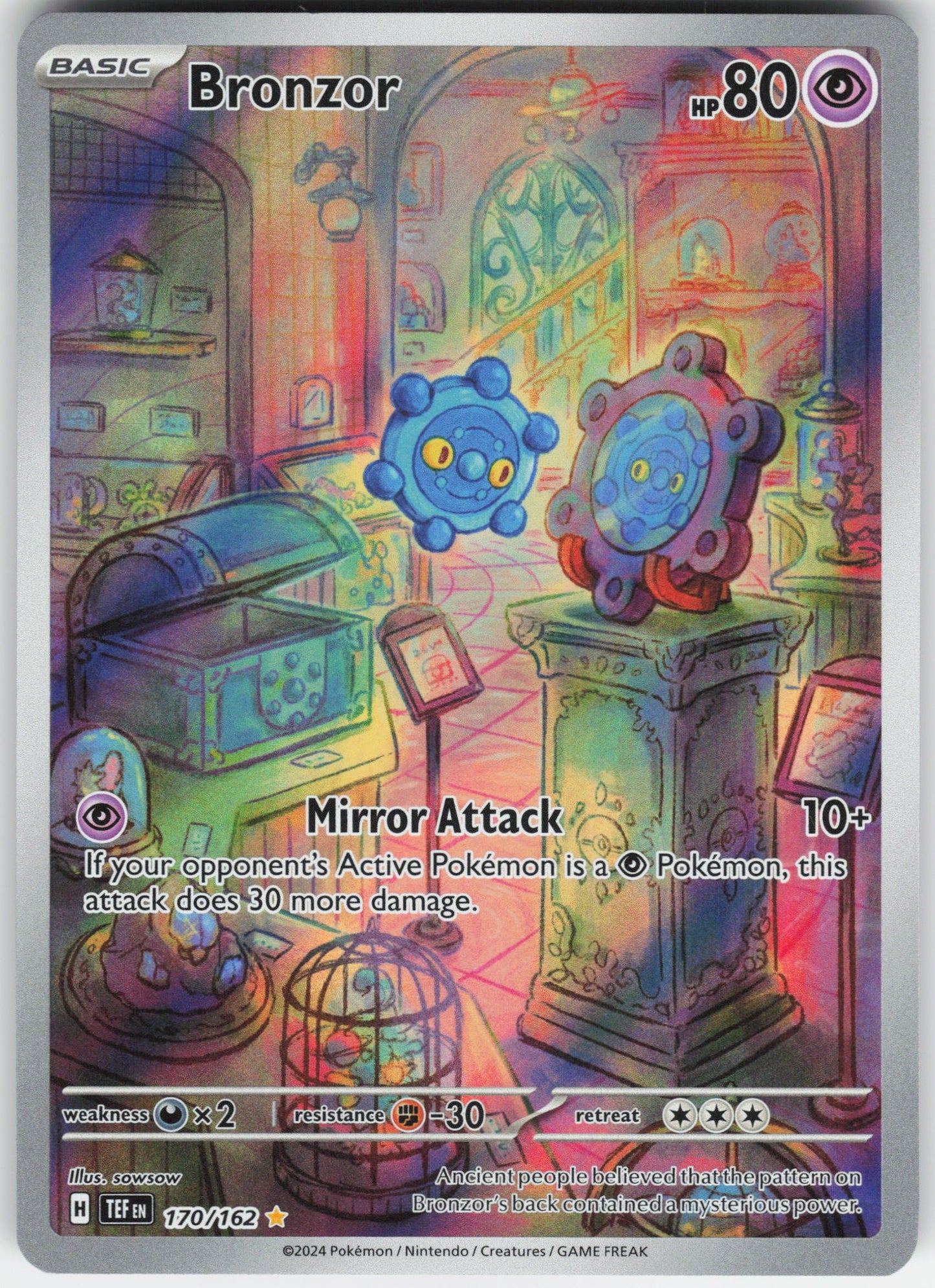 Bronzor - Illustration Rare SV05: Temporal Forces 170/162 NM