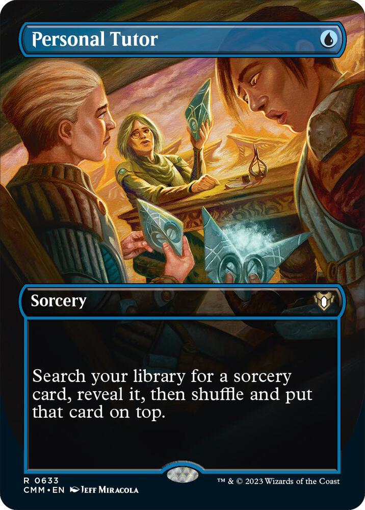 Personal Tutor (Borderless) 633 Rare Commander Masters Foil NM/M
