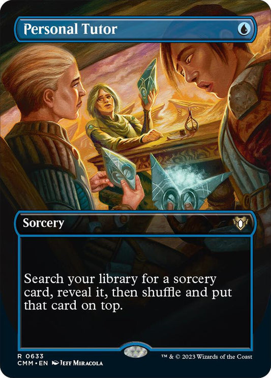 Personal Tutor (Borderless) 633 Rare Commander Masters Foil NM/M