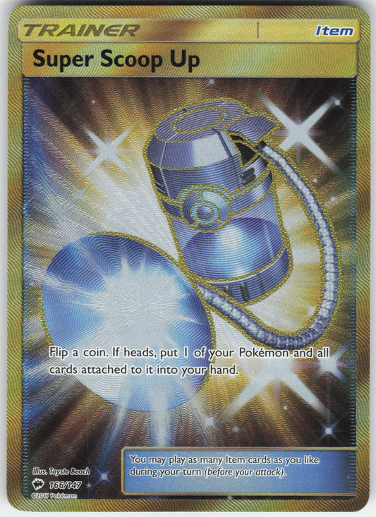 Super Scoop Up (Secret) Secret Rare SM - Burning Shadows 166/147 NM