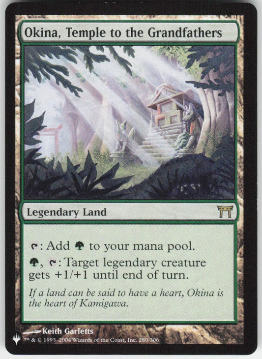Okina, Temple to the Grandfathers R The List Reprints 280/306 NM