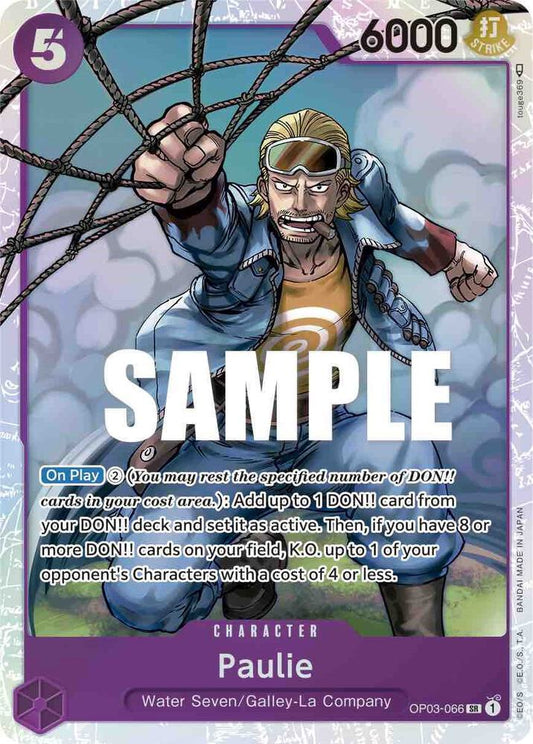 Paulie OP03-066 Super Rare Pillars of Strength NM/M