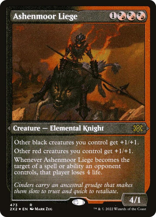 Ashenmoor Liege (Foil Etched) 473 Rare Double Masters 2022 NM/M