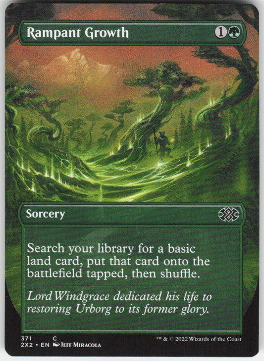 Rampant Growth (Borderless) C Double Masters 2022 371 NM