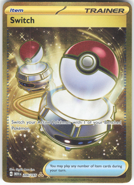 Switch - Hyper Rare SV: Scarlet & Violet 151 206/165 NM