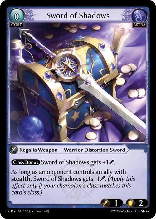 Sword of Shadows 037 Uncommon Distorted Reflections NM