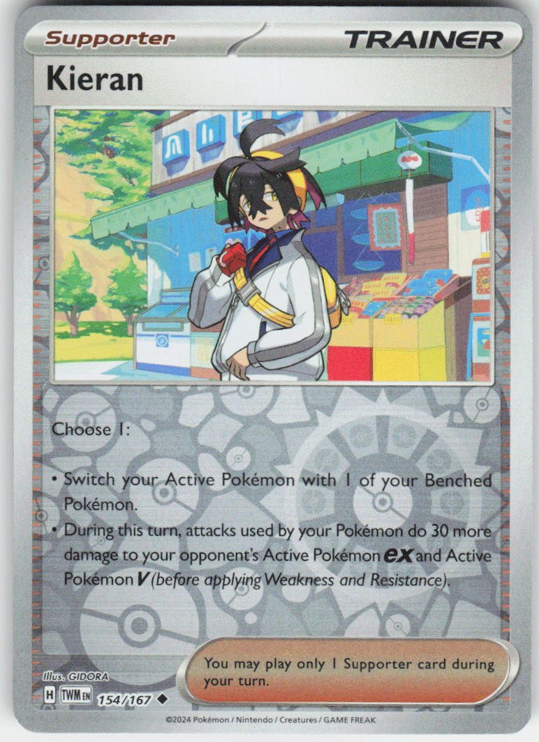 Kieran - Uncommon SV06: Twilight Masquerade 154/167 NM Rev Holo