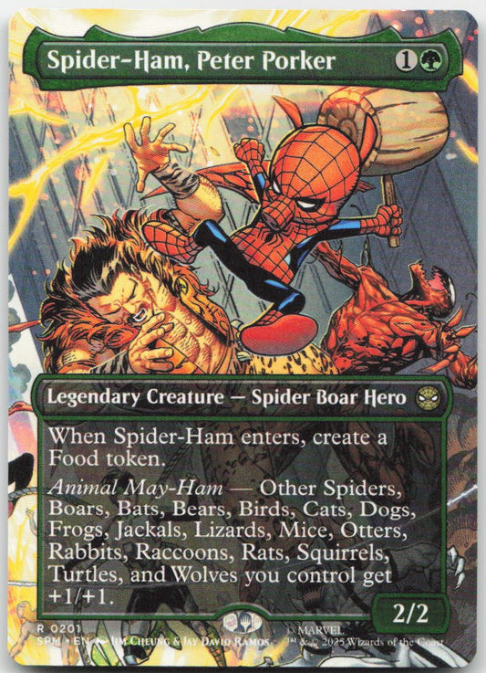 Spider-Ham, Peter Porker (Borderless) R Marvel's Spider-Man 201 NM