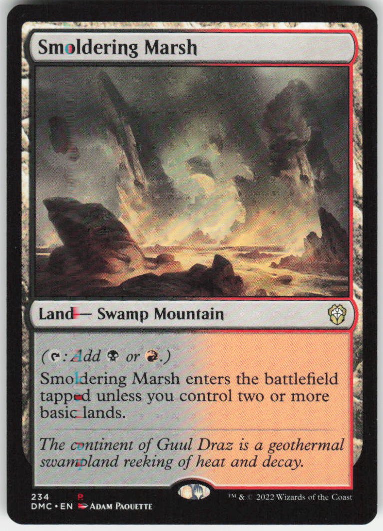 Smoldering Marsh R Commander: Dominaria United 234 NM