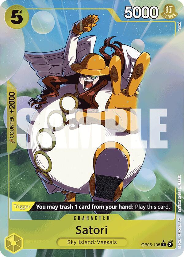 Satori (Alternate Art) OP05-105 Rare Premium Booster -The Best- NM/M