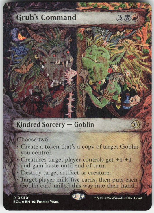 Grub's Command (Showcase Foil) R Lorwyn Eclipsed 340 NM