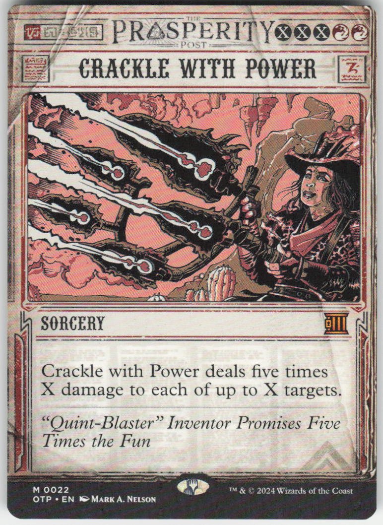 Crackle with Power M Outlaws of Thunder Junction: Breaking News 22 NM