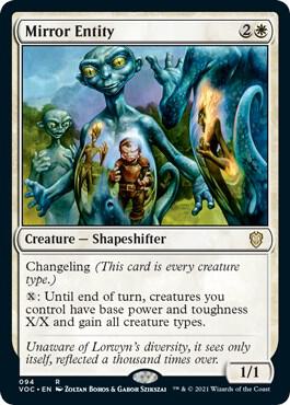 Mirror Entity 94 Rare Commander: Innistrad: Crimson Vow NM/M