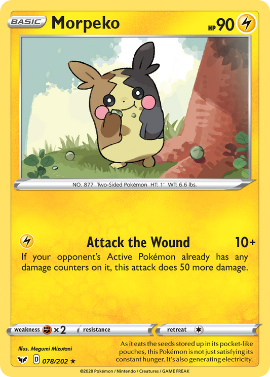 Morpeko 078/202 Rare Sword & Shield NM/M