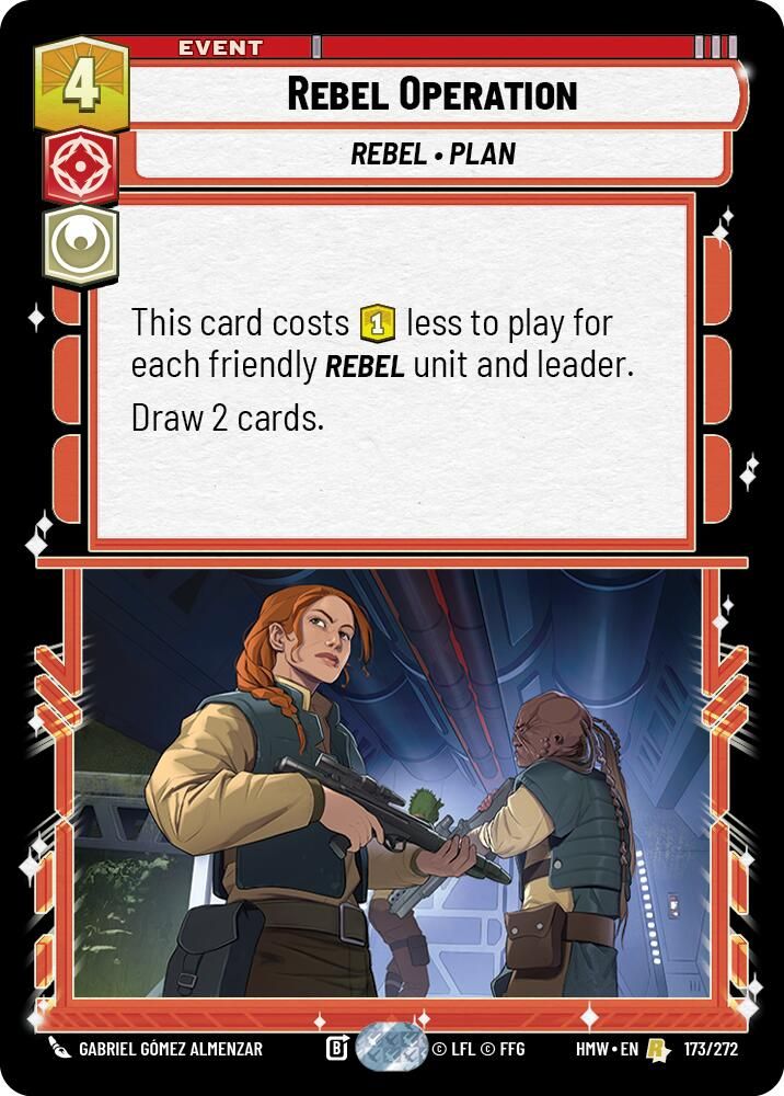 Rebel Operation 173/272 Rare Homeworlds NM/M