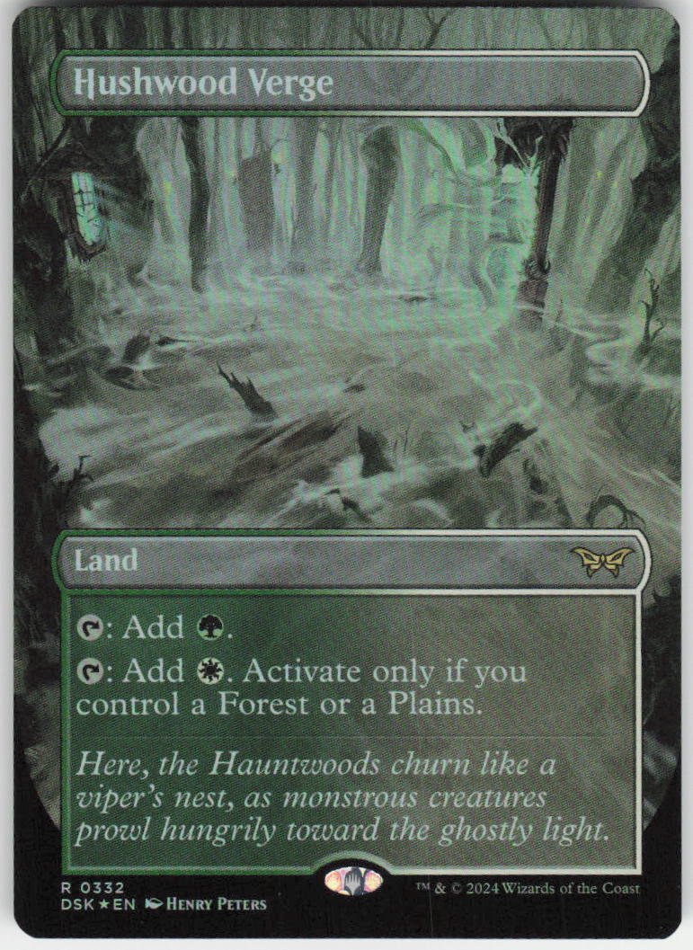 Hushwood Verge (Borderless) R Duskmourn: House of Horror 332 NM