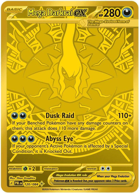 Mega Darkrai ex 120/084 Mega Hyper Rare Pitch Black NM/M