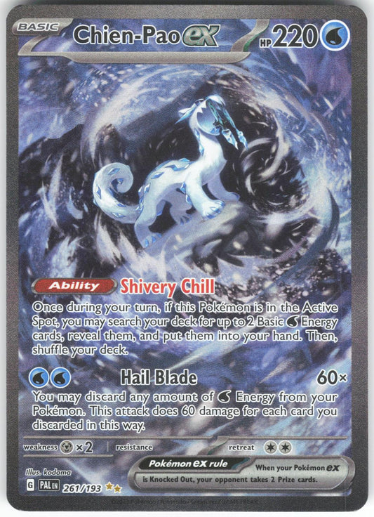 Chien-Pao ex 261/193 Special Illustration Rare Paldea Evolved DMG