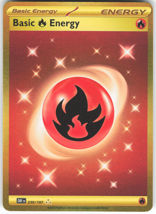 Basic Fire Energy - Hyper Rare SV03: Obsidian Flames 230/197 NM