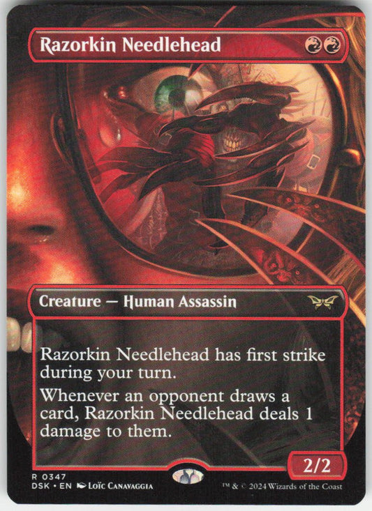 Razorkin Needlehead (Borderless) R Duskmourn: House of Horror 347 NM